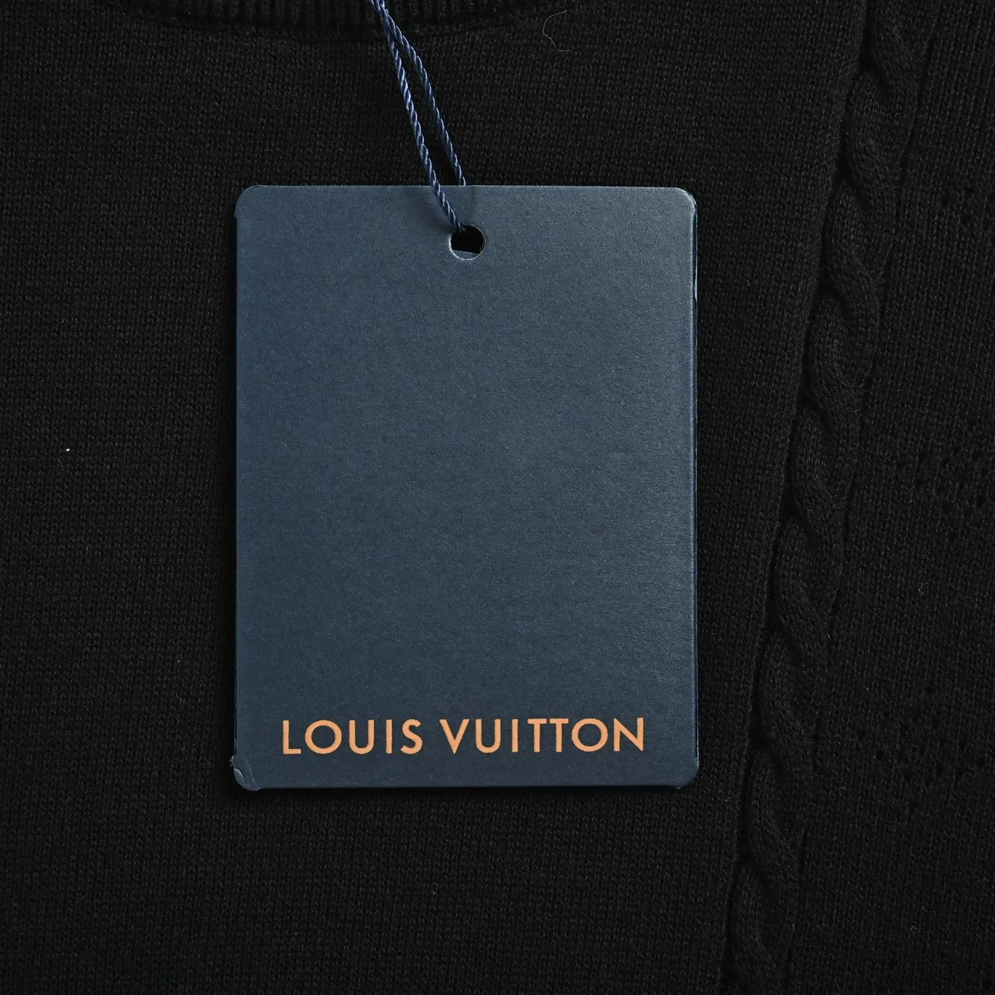 Louis Vuitton/Louis Vuitton hem three-flower jacquard mesh crew neck sweater